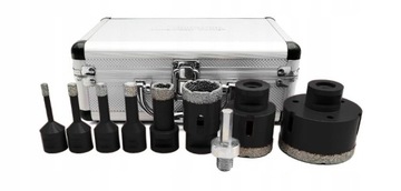 НАБОР АЛМАЗНЫХ КОРОНОК ДЛЯ БЕТОНА СВЕРЛА СВЕРЛА 11 шт. 6-68ММ