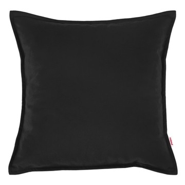 Czarna Poduszka Ozdobna Do Salonu 45 x 45cm Plusz