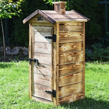 ДОМАШНЯЯ ДЕРЕВЯННАЯ САДОВАЯ КОПИЛКА С ПРЯМОЙ ПЕЧЬЮ ПАНКОРНИК