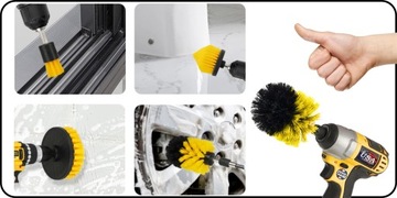 НАБОР ЩЕТКОВ ДЛЯ ДРЕЛИ, ОТВЕРТКИ, 3 ЩЕТКИ, ЧИСТЯЩИЕ ПОСАДКИ