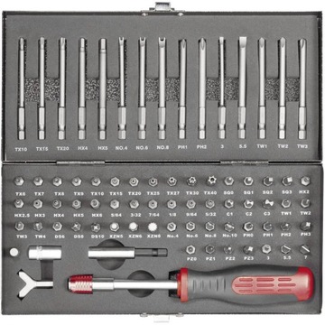 Zestaw bitów specjalne i standard TOOLCRAFT 75 szt