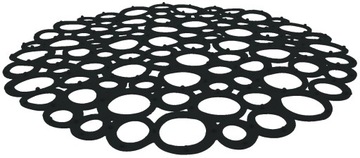 MATA DO ZLEWU OKRĄGŁA SILIKON - bąble practic