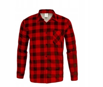 KOSZULA FLANELOWA BAWEŁNIANA POLSKA PRODUKCJA CZERWONA r. 3XL
