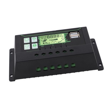 Solar Charge Controller 20A 2 USB Output PWM Control 3 Stage Charging Solar
