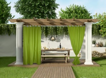 Садовая штора с подтяжками 155/200 Беседки-террасы
