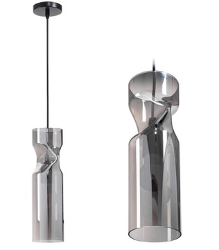 LAMPA SUFITOWA WISZĄCA SZKLANA DARK PRZEZROCZYSTA