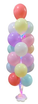 Stojak na balony na 19 Balonów Dekoracje Balony LED 158 cm