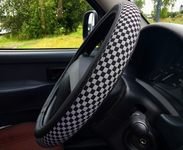Pokrowiec na kierownice Astra Corsa Zafira Vectra Mokka Meriva SZACHOWNICA
