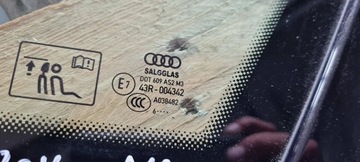 A6 C7 4G СТЕКЛО КУЗОВА В КРЫЛЕ ПРАВОЕ ЗАДНЕЕ СЕДАН 16R 4G5845298