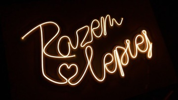 DUŻY podświetlany napis Neonowy Neon LOVE 95 cm