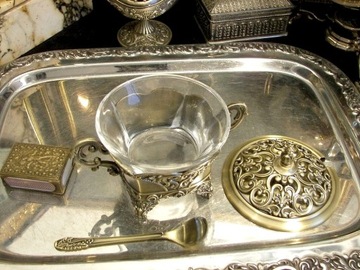 САХАРНИЦА СТАРОЕ ЗОЛОТО ЛАТУНЬ С АЖУРНЫМИ ЭЛЕМЕНТАМИ ПОДАРОК