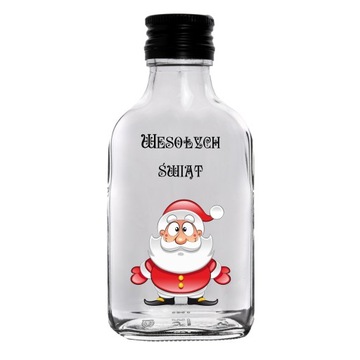 BUTELKI PIERSIÓWKI 100 ml z nadrukiem 10SZT.