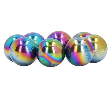 10 szt. Kulka magnetyczna Dia25mm Magnesy w kolorze tęczy Zabawa LB
