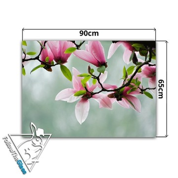 декор стеклянная закаленная панель HD 90x65 цветок