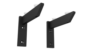 2 X WSPORNIK PÓŁKI 2-ELEMENTOWY 120 MM CZARNY