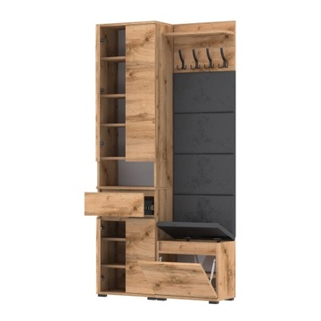 Garderoba 100x30cm Supra50 VB50 4 Panele WP50 D1N1 WOTAN