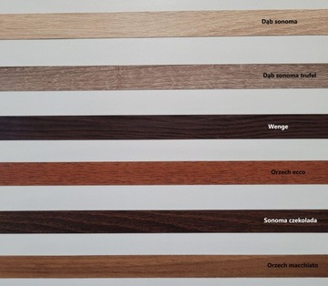 Мебельная кромка, шпон 21 мм, на клею, 38 цветов на выбор, 5 метров.