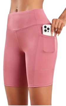 KOLARKI SPODENKI LEGGINSY Z KIESZONKĄ KOLORY S/M