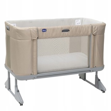 Łóżeczko dostawne Chicco Next2Me Forever Honey Beige