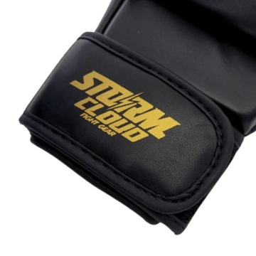 Спарринговые перчатки StormCloud MMA, 7 унций, черный/золотой, XL