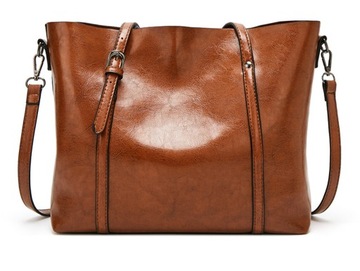 ВМЕСТИТЕЛЬНАЯ КОЖАНАЯ ЖЕНСКАЯ ГОРОДСКАЯ СУМКА