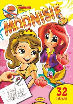 Modnisie - kolorowanka z naklejkami