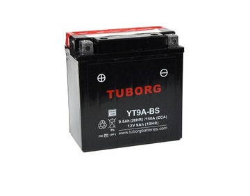 Akumulator AGM Tuborg YT9A-BS YB9-B 9Ah 150A