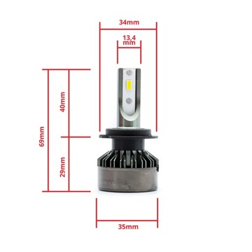 СВЕТОДИОДНАЯ ЛАМПА H7 FLIP CHIP США 6000K 12/24V CANBUS