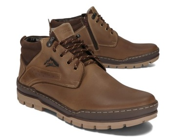 TRZEWIKI PÓŁBUTY ZIMOWE OCIEPLANE SKÓRA 173 CBR R 44