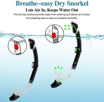 Profesjonalny sprzęt do nurkowania dla dorosłych z fajką