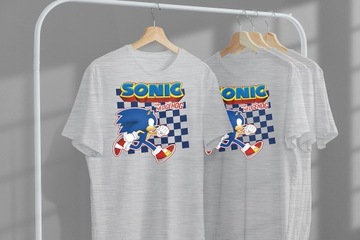 НАБОР 3В1 ДЕТСКАЯ ФУТБОЛКА ТАТУ НАКЛЕЙКИ SONIC 140 КАЧЕСТВО