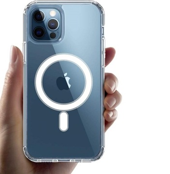 ЧЕХОЛ ДЛЯ IPHONE 12/12 PRO + СТЕКЛО 9H ПРОЗРАЧНЫЙ КЕЙС MAGSHOCK