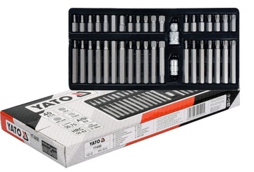 ZESTAW BITÓW TORX HEX SPLINE 40 szt. YATO YT-0400