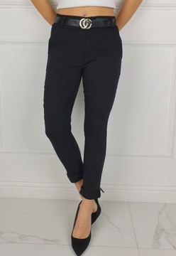 #Lastyczne - брюки - Женские - в ластике - пояс#