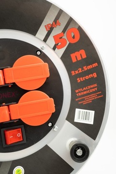 КАБЕЛЬ-УДЛИНИТЕЛЬ ДЛЯ БАРАБАНА 50м 3х2,5 НА СТРОИТЕЛЬНОМ БАРАБАНЕ