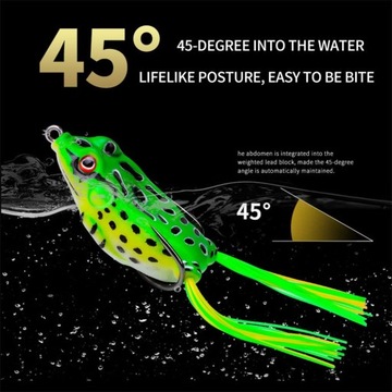 ПРИМАНКА FROG 3D ANTI-STAG С РЫБАЛОЧНЫМИ КРЮЧКАМИ 5 ШТ.