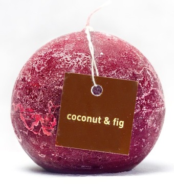 ŚWIECA ZAPACHOWA KOKOS & FIGA kula 60 mm coconut & fig Pro-Candle