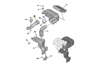 COMBO 19-24 TRUBKA FILTR VZDUCHU TURBO 1,5