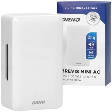 DZWONEK PRZEWODOWY DO DRZWI 230V BIM-BAM BREVIS