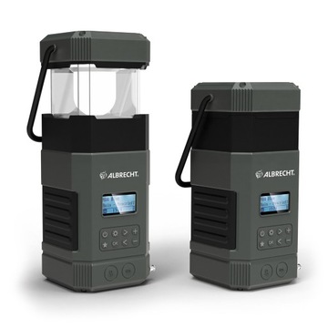 RADIO AWARYJNE Albrecht DR 114 Lampa kempingowa DR114 Powerbank DYNAMO