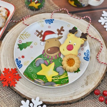 Набор из 6 рождественских тарелок 19 см - Egan Италия