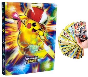 ALBUM NA KARTY POKEMON EFEKT 3D KLASER NA 432 KART