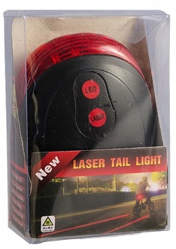 ЗАДНИЙ ВЕЛОСИПЕДНЫЙ ФОНАРЬ 5 СВЕТОДИОДНЫХ ЗАДНИЙ С ЛАЗЕРОМ 5 РЕЖИМОВ