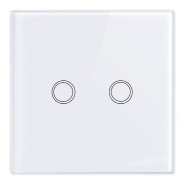 ВЫКЛЮЧАТЕЛЬ СВЕТОДИОДНОГО СВЕТА двойной СТЕКЛЯННЫЙ сенсорный