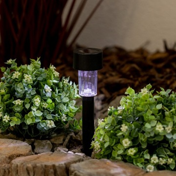 СВЕТОДИОДНАЯ СОЛНЕЧНАЯ ЧЕРНАЯ ЗАЗЕМЛЕННАЯ СВЕТОДИОДНАЯ САДОВАЯ ЛАМПА, ПРИБОРНАЯ, КОПЬЕВАЯ СТОЙКА