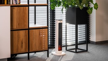 Termowentylator kolumnowy kominek Teesa mocny LCD