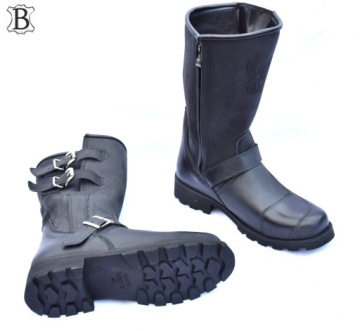 КОЖАНЫЕ БОТИНКИ HARLEY CHOPER RACEBOOTS ПОЛЬСКИЕ KLZ