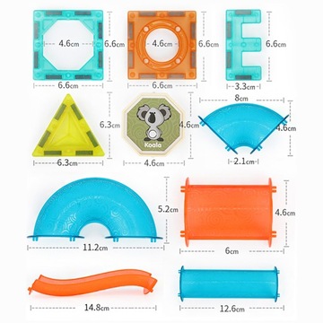 МАГНИТНЫЕ КОНСТРУКЦИОННЫЕ БЛОКИ СВЕТЯЩИЙСЯ ШАР ТРЕК ШАРОВАЯ СЛАЙД