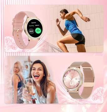 SMARTWATCH ЖЕНСКИЕ ЧАСЫ ПОЛЬСКОЕ МЕНЮ СПОРТ ЗДОРОВЬЕ TALKS PL