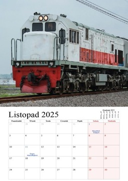 Календарь 001 на 2025 год Поезда А3 вертикальный 7 карточек